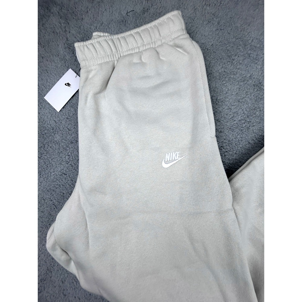 NEW Nike Mens Club Fleece Jogger Pants Light Bone SIZE XXL Tall BV2671-072 - Picture 2 of 8